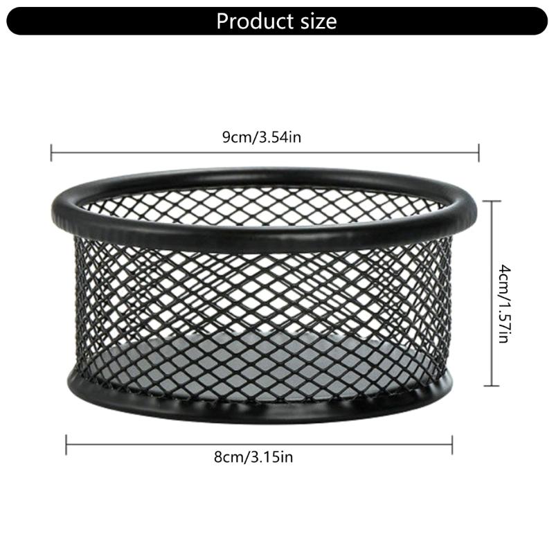 Desktop Pin Desk Organiser Paperclip Storage Box Ventilated Metal Container For Paper Clip Hairpins Push Pin Thumbtacks