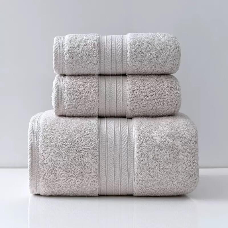 Ally Thickened Plain Towel Set