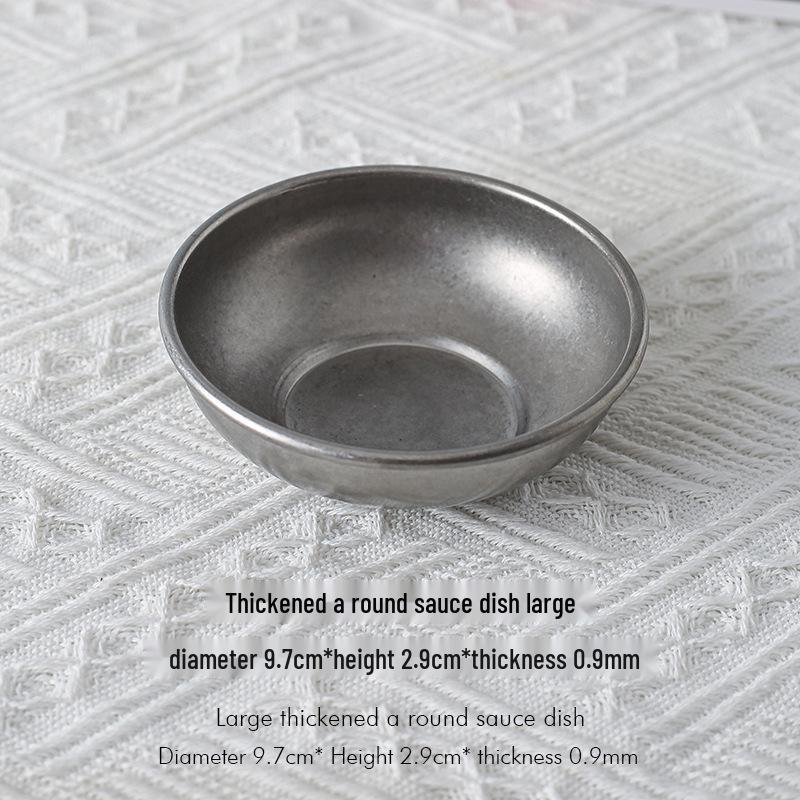 Koreanisches BBQ Edelstahl Würzteller für den Heim- und Gewerbegebrauch