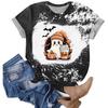 Halloween Shirts for Women Cute Shirt Fall Tshirt Gradient Graphic Tees Casual Short Sleeve Tops