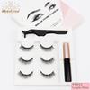 Abestyou Handmade Highest Quality Faux Mink Magnetic Eyelashes with 5 Magnets Light & Strong Magnetic Reusable