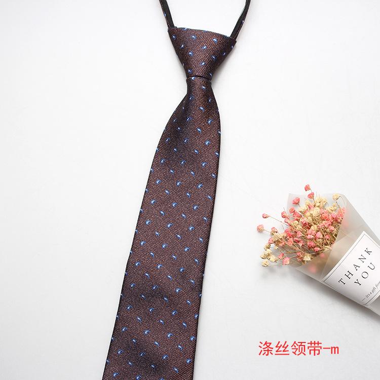 Hot-Selling Formal 8Cm Business Tie, Men'S Zipper Lazy Tie, Small Flower Cashew Nut Ideas, A Variety Of Colors