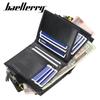 Men's Short Wallet European American Youth Multi Card Buckle Large Capacity Zipper Coin Purse