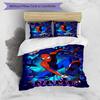3pcs Custom Name Spider-Man Bedding Set Duvet Cover Closure Includes 1 Duvet Cover & 2 Pillowcases for All Seasons Bedroom Decor