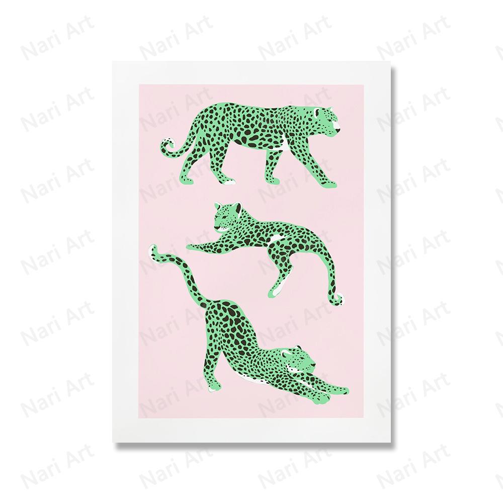 Home Music Disco Ball Wall Art Posters Breakfast Food Prints Kitchen Canvas Decor Leopard Animal Painting Room Home Decoration No Frame
