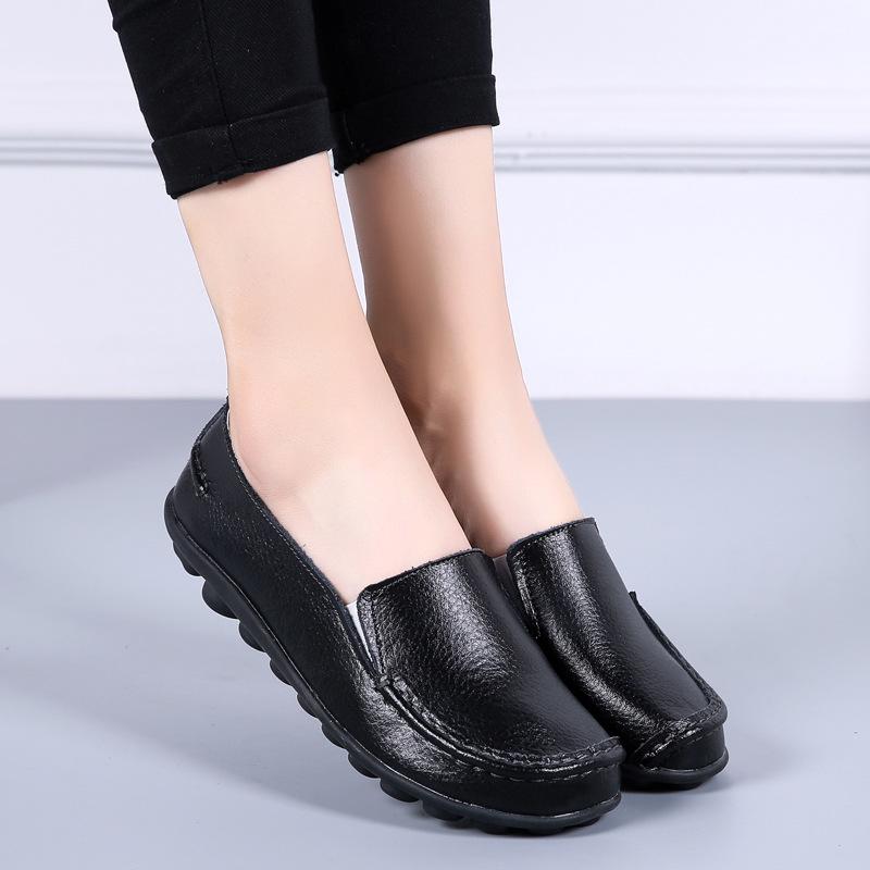 Women Flats Artificial Leather Fashion Footwear Women Shoe Women Slip On Flat Shoes Soft Plus Size Tenis Feminino
