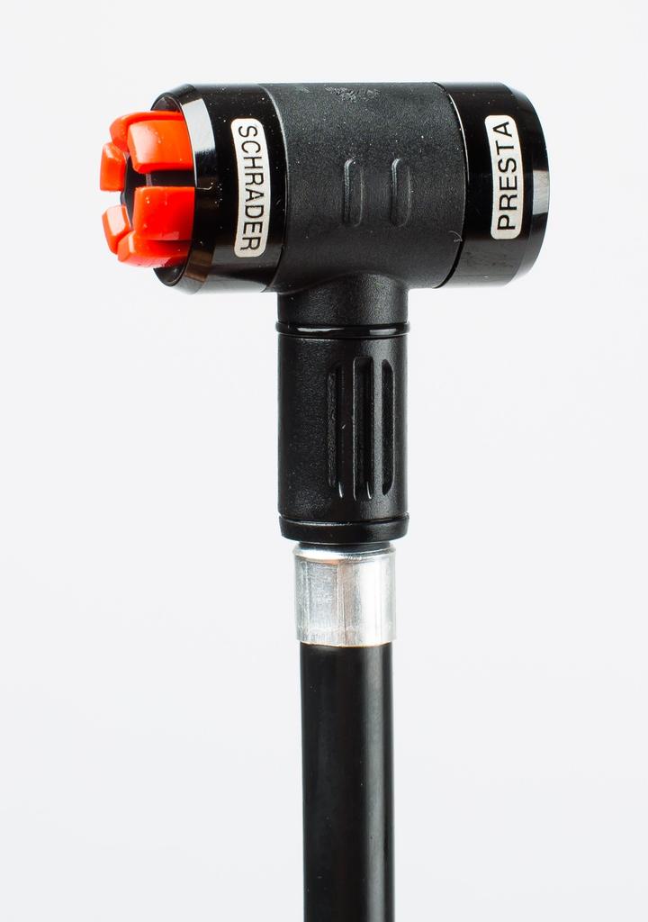 Panaracer Przenośna pompka rowerowa, Instalacja jednym dotknięciem, Pompka, Kompatybilna z zaworami US/francuskimi, Czarna, Lekka, BMP-22AEZ-B