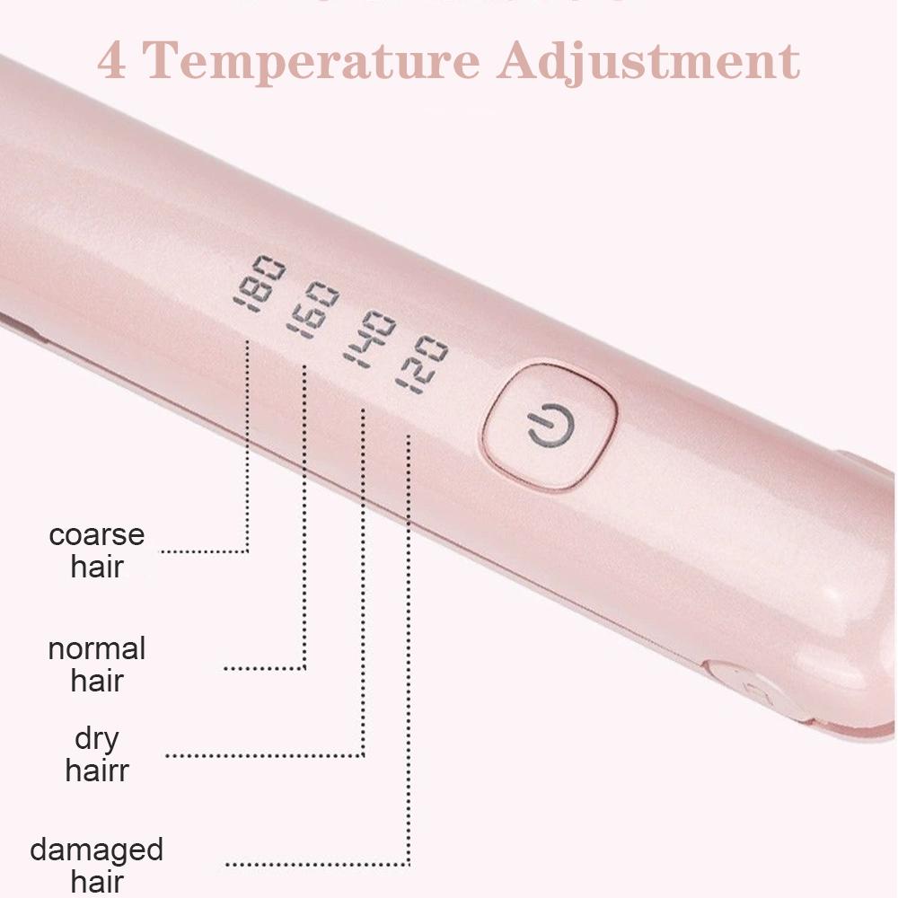 Tiny Hair Straightener Curling Iron Ceramic Straightening Styling Tool Beard Straightener Instant Heating For Dry Hair