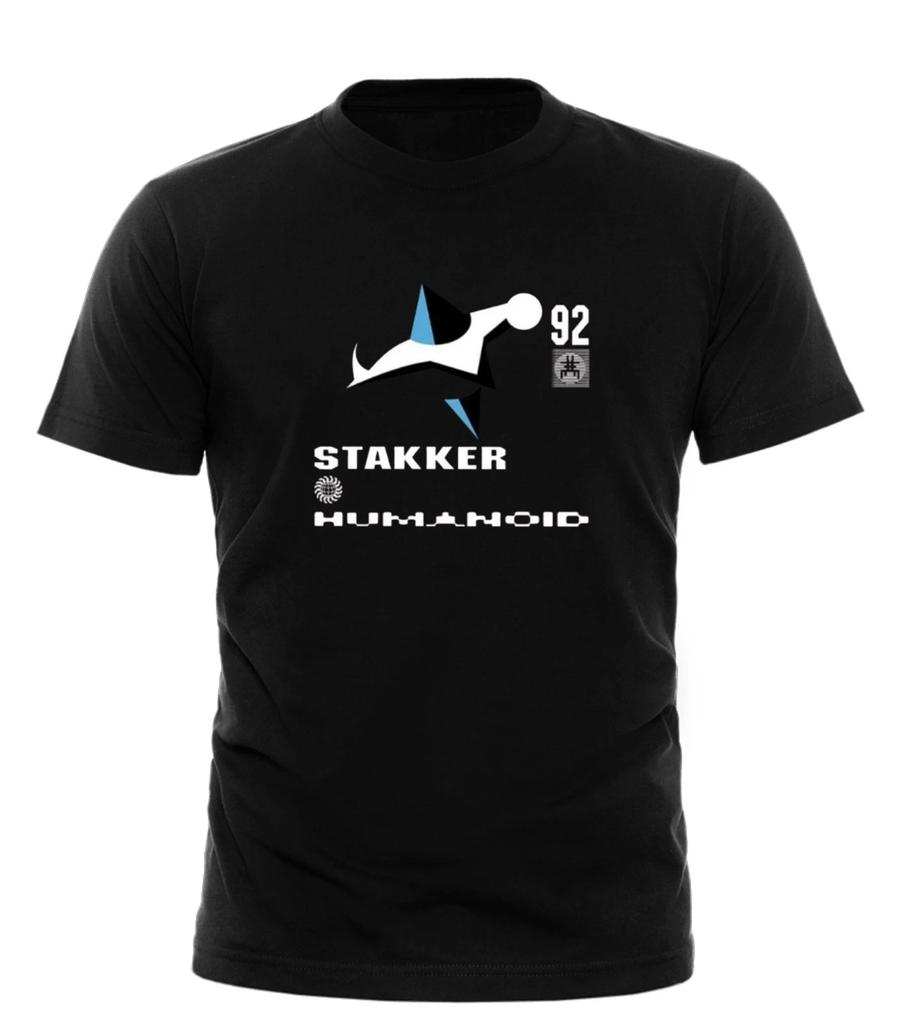 Stakker Humanoid T Shirt Original Rave House Breakbeat all sizes black white