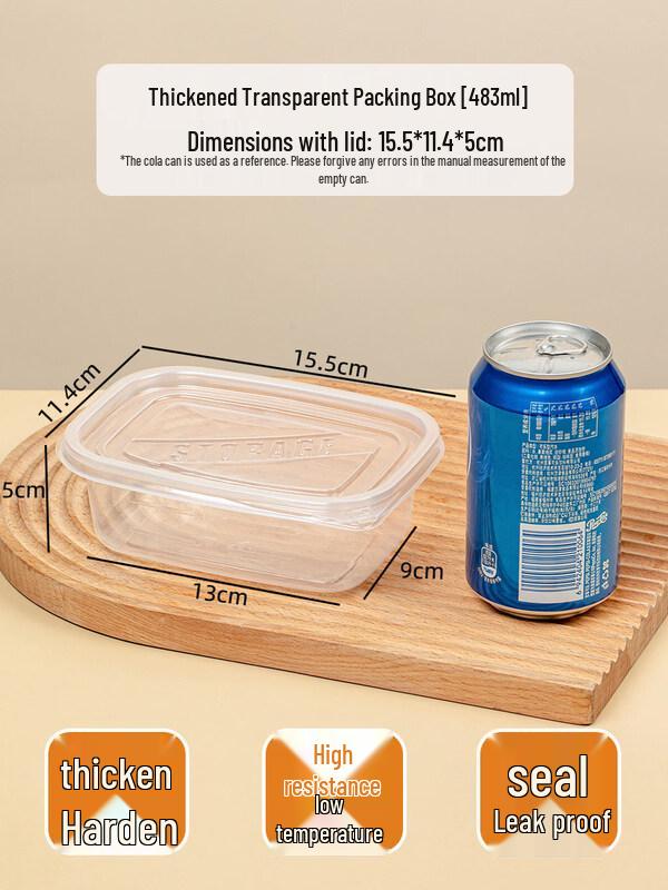 ZISIZ Disposable Plastic Food Container