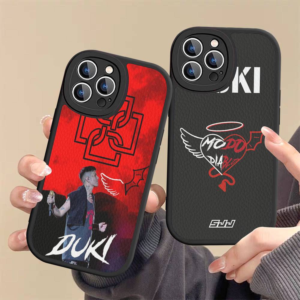 Fashion Rapper DUKI Phone Case For IPhone 16 15 14 13 Pro Max 11 12 Plus Leather Silicone Cover