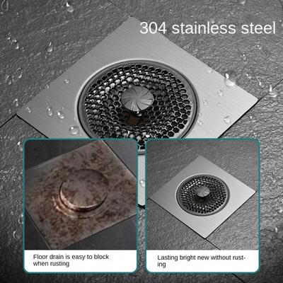 Square Floor Drain Old Floor Drains Remodeling Parts Balcony Bathroom Kitchen Balcony Anti-odor Drainer Cover