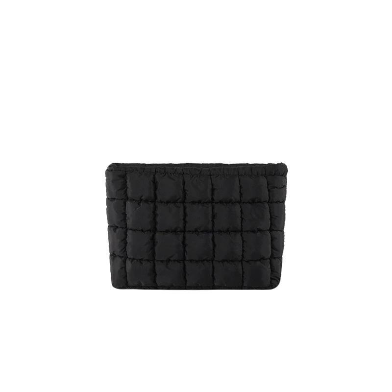 

Large Capacity Quilted Clutch, Zippered Travel Storage Purse, Perfect Christmas Gift for Women чорний