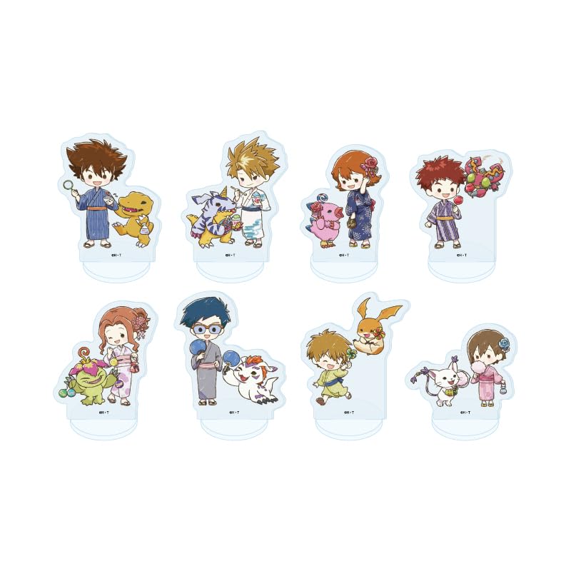 

Digimon Adventure 05 Yukata Art Acrylic Petit Stand Complete Set of ver. [Graff Illustration] (Box 8)
