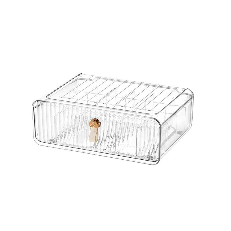 Drawer Type Underwear Storage Box Household Transparent Wardrobe Compartments for Bra Underwear Socks Organizer Home Storage