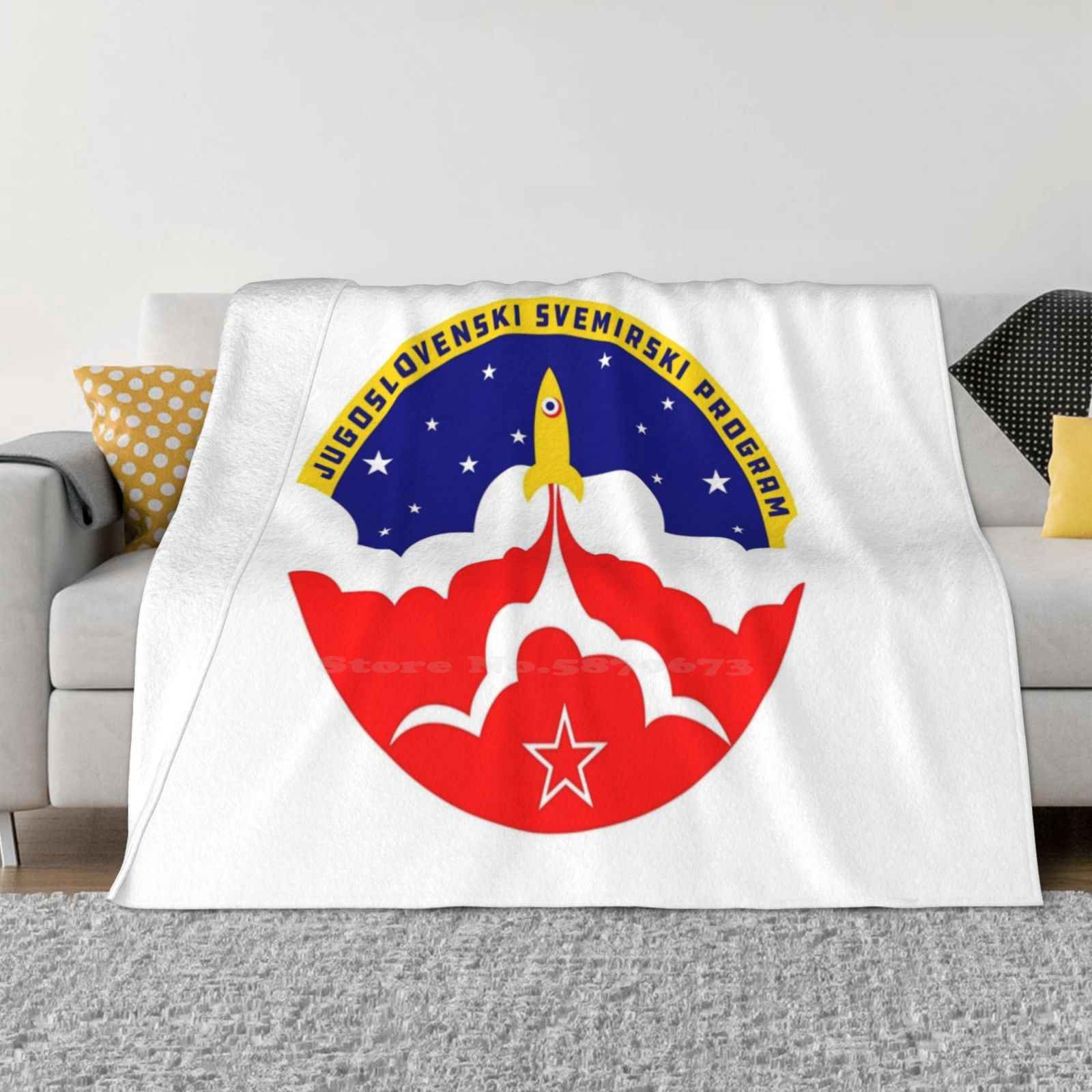 Jugoslovenski Svemirski Program Yugoslav Space Race Soft Warm Blanket Sofa/Bed/Travel Love Gifts Yugoslav Space Race Yugoslavia 30x40in