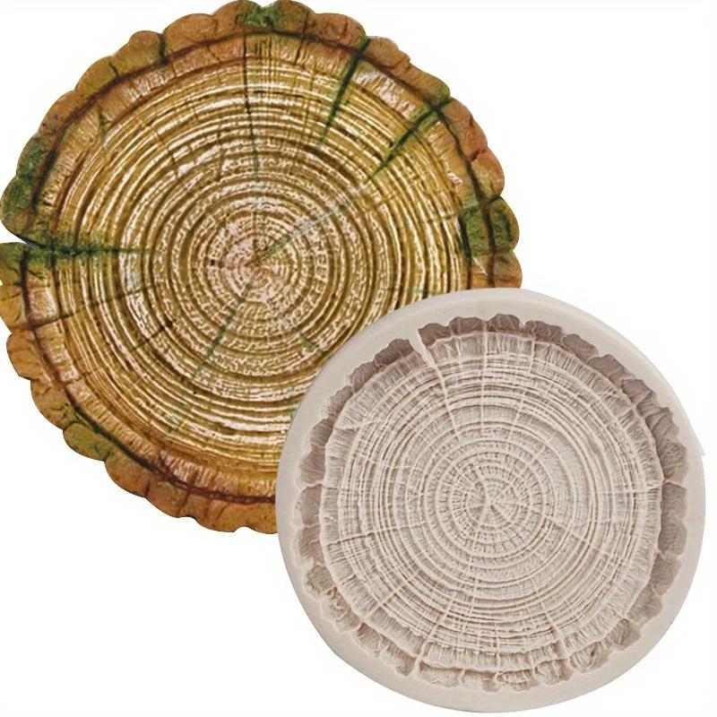 1PC Silicone Stump Crystal Drop Glue Mold DIY Mold Plaster Manual Tree Ring Chassis Sugar Cake