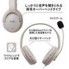 PLUS Earphones Jibuniro Large headset that can be used as a Gray command, TW-HS001 428-801