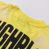 Skateboard Skeleton Print Hot Stamping, Water Washing, Hole Breaking, Making Old Short Sleeved T-shirt for Men and Women