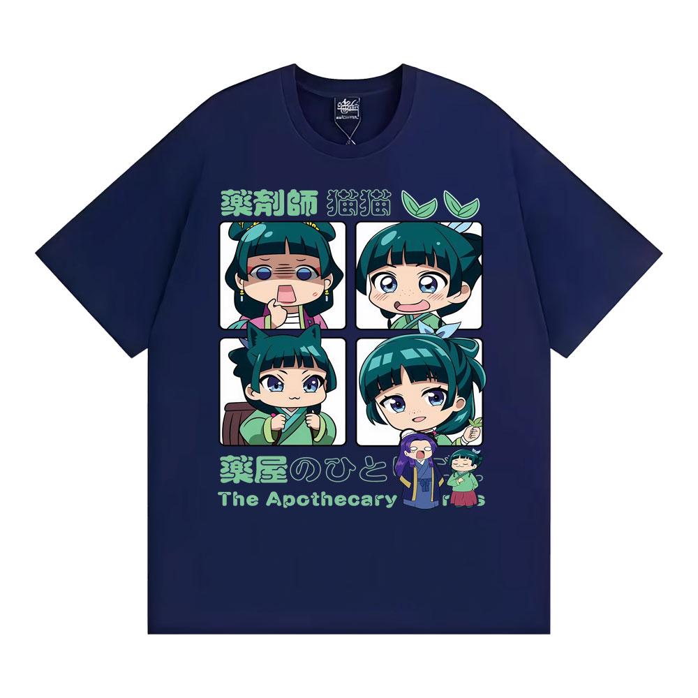 Manga The Apothecary Diaries Graphic T Shirt Unisex Fashion Cute Short Sleeve Japanese Anime T-shirts Women Cotton Loose T-shirt