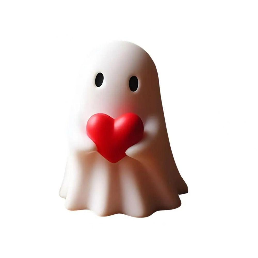 

Resin Little Ghost Statue Cute Small Sculpture Miniature Ornaments Halloween Ghost Figurine Desk A