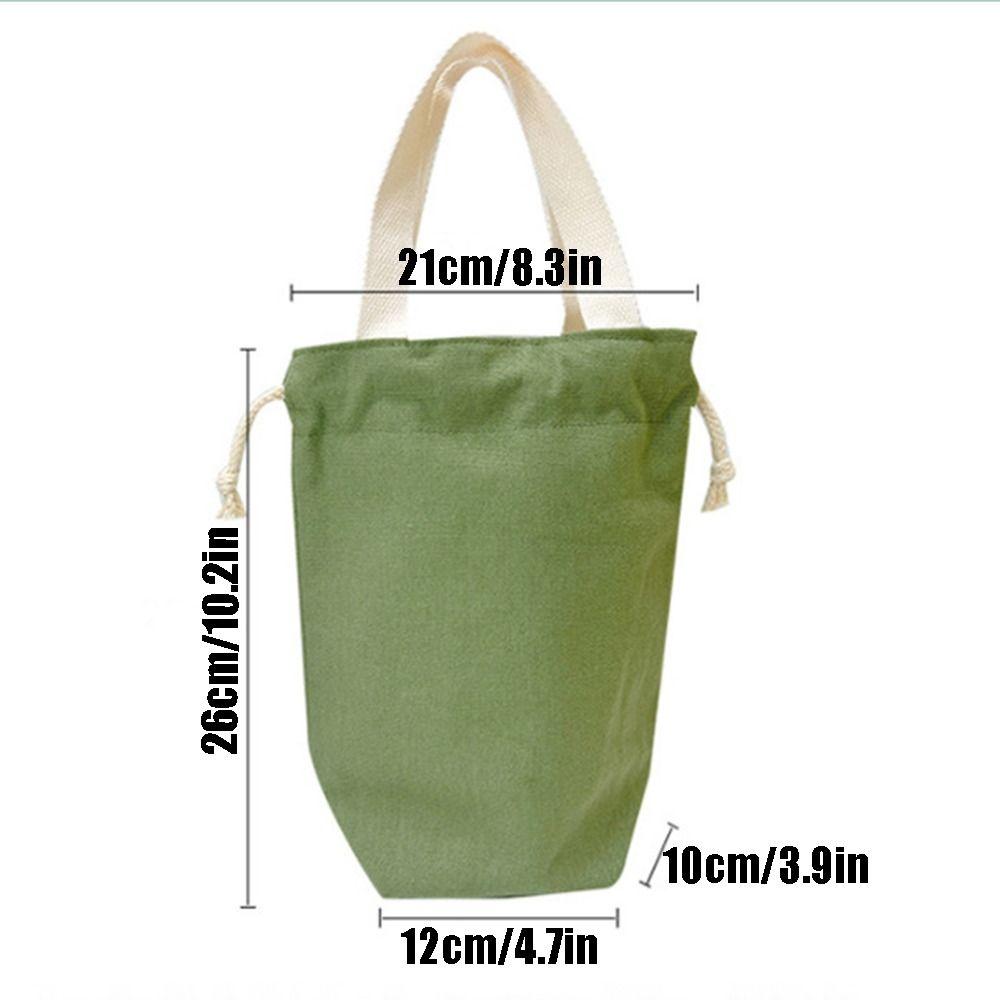 Portable Bottle Drawstring Bag Candy Color Water Bottle Holder Handbag Thermos Pouch  Men/Women