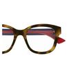 Gucci optical glasses Web Brand Logo Design Acetate Square Frame Women's Tortoiseshell 51 glasses case (random size and color) + glasses cloth