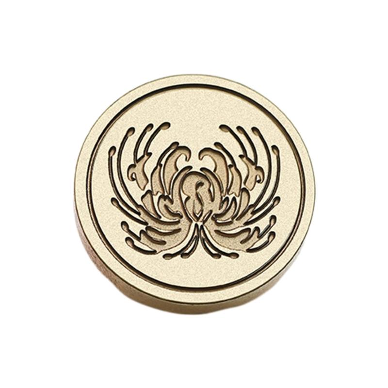 Wachssiegel-Stempelkopf mit Blumenprägung, Scrapbooking-Wachsstempelkopf für Dankeskarten, Einladungen, Umschläge, Verzierung