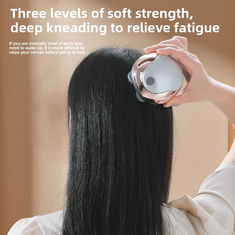 Mini Kopfmassagegerät Magnetisches Wiederaufladbares Massagegerät Elektrische Kopfhautknetung Multifunktions-Physotherapieinstrument