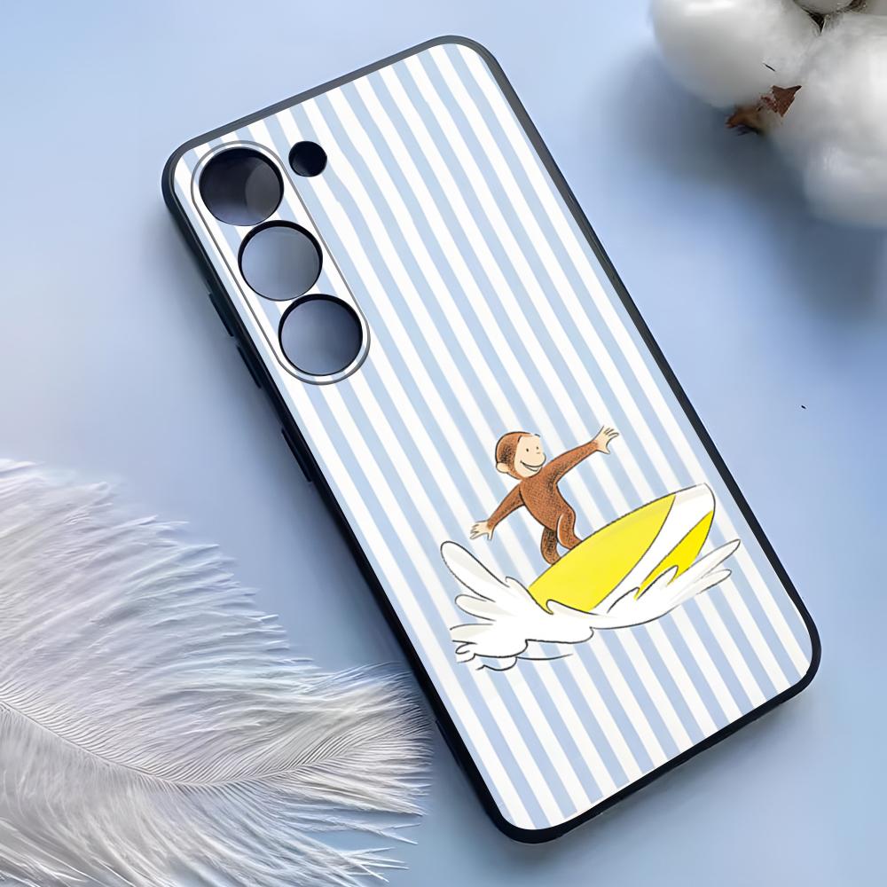 Abstraktes lustiges Affen-Handyhülle für Samsung S25 Ultra S24 S23 S22 S21 S20 Plus Fe Galaxy A54 A53 A34 A25 Silikonhülle