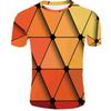 Creative 3D Digital Printed T-shirt for Men's Short Sleeves Tops