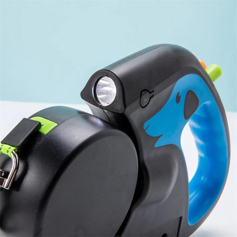 Portable Rotating Pet Leash for 2 Dogs, Double End Leash, Light Retractable Roulette, Walking Supplies, New