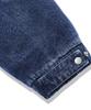 Trillion Denim Washed Biker Padded Jacket_Middle Blue