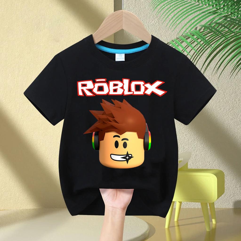 Sommer Mode Kurzarm Top Jungen und Mädchen Top Spiel Streetwear Weiß Kinder T-Shirt