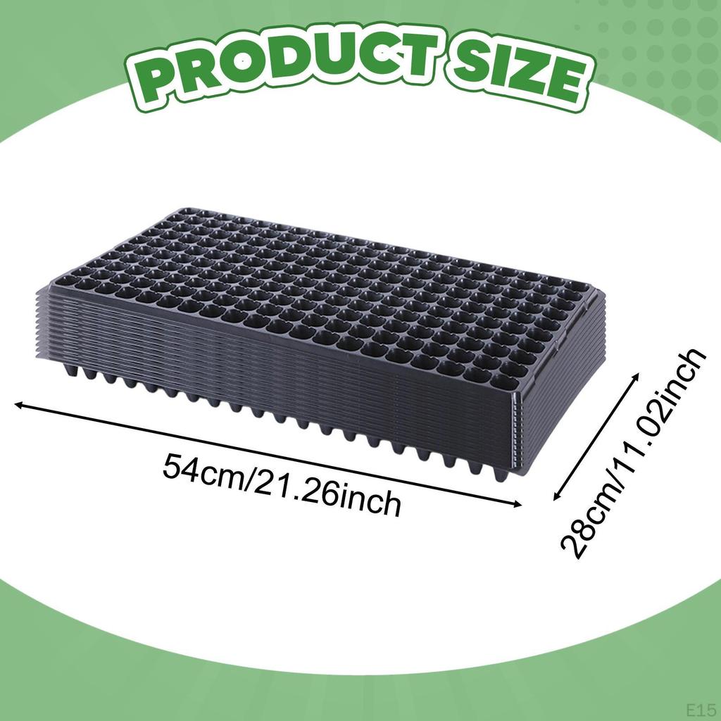 12 Cellular Seed Trays with Drainage Hole, Starter Pots for Fruit