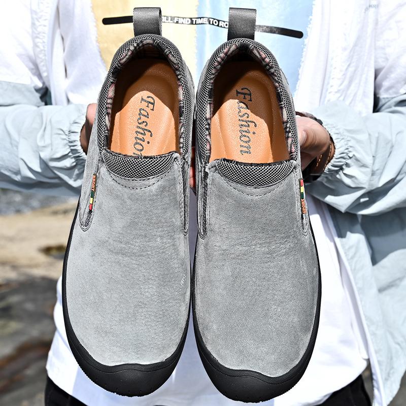 Men's Leather Shoes Classic Slip-on Flat Loafers Summer Casual Shoes Soft Sole Men Sneakers Moccasin Loafers for Men