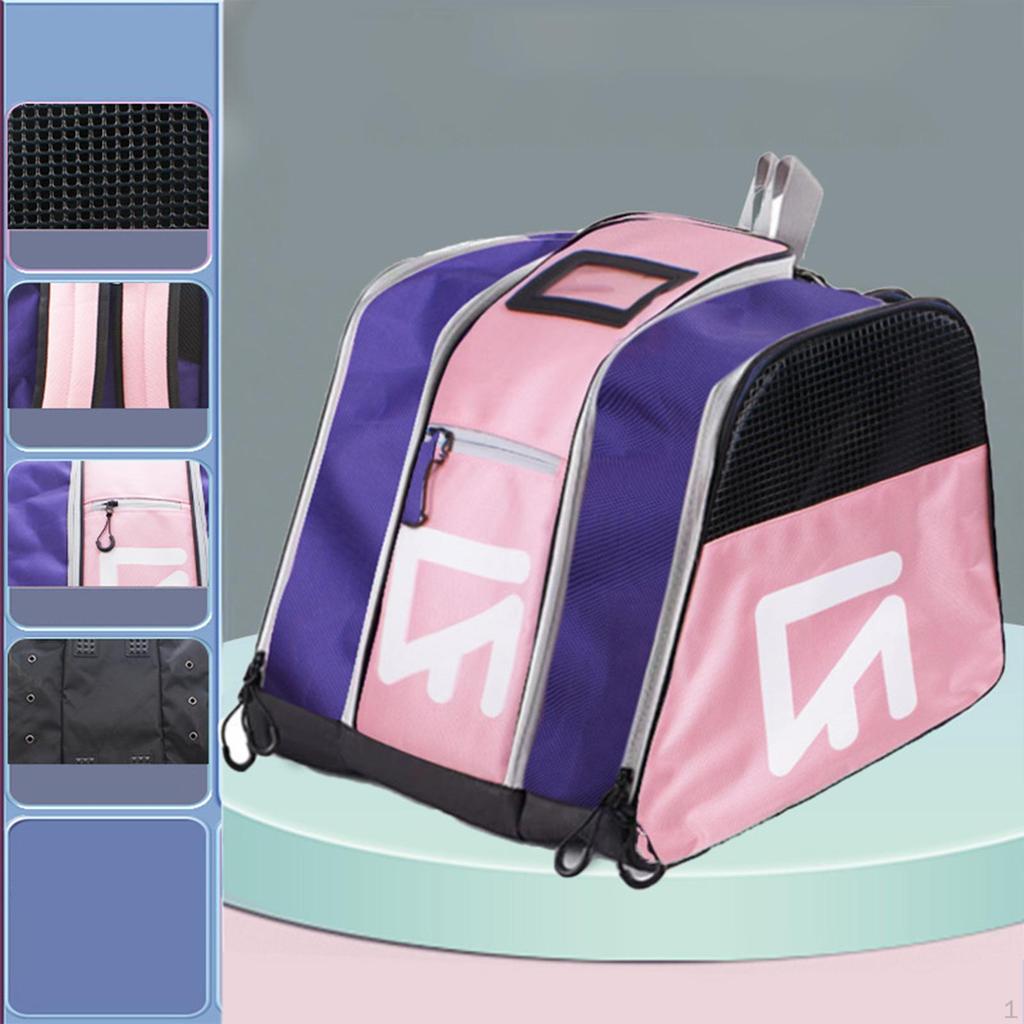 Ice Skate Bag Skating Backpack Large Capacity Multifunction Roller Storage for