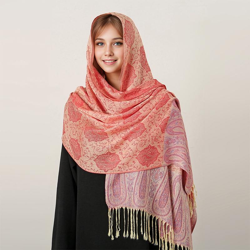 Marca de luxo Outono Cashmere Pashmina Xale Senhora Envoltório Quente Inverno Lenços Design Impressão Feminino Foulard Algodão Estolas Cachecol