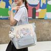 Large capacity Girl Messenger Bag Korean Joker Junior High School Students' Class Tutoring Handbag Leisure Joker Shoulder Bag.