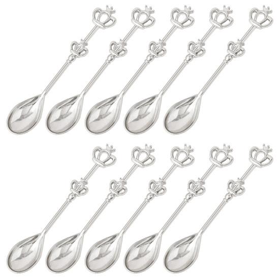 10Pcs Crown Drinking Spoon Set Elegant Wedding Gift Tea Party Souvenir Creative Novelty Crown Coffee Spoons