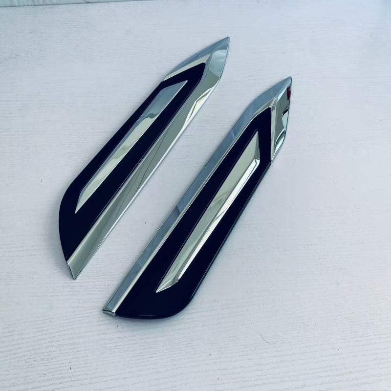 For Toyota Alphard Vellfire 40 Series 2024 ABS Front Side Foliage Leaf Fender Vent Air Outlet Body Trim Auto Accessories