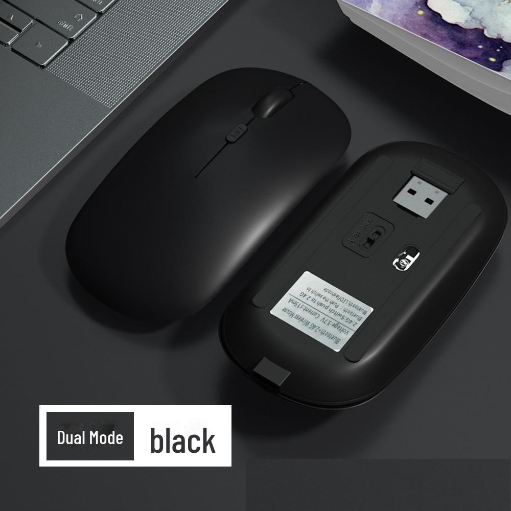 Silent Wireless Dual-Mode Bluetooth Mouse for iPad, Lenovo, Huawei, Tablets, and Computers
