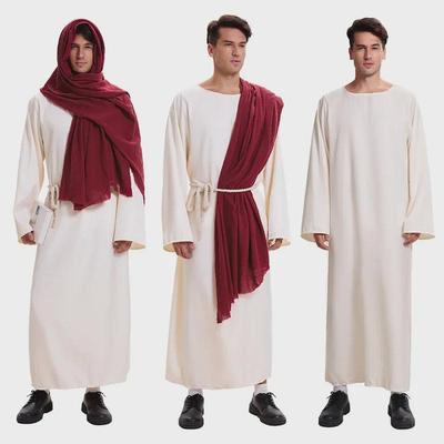 Halloween Retro Dubai Robe im arabischen Stil: Nahöstlicher Missionar und Hirte Cosplay/Bühnenkostüm