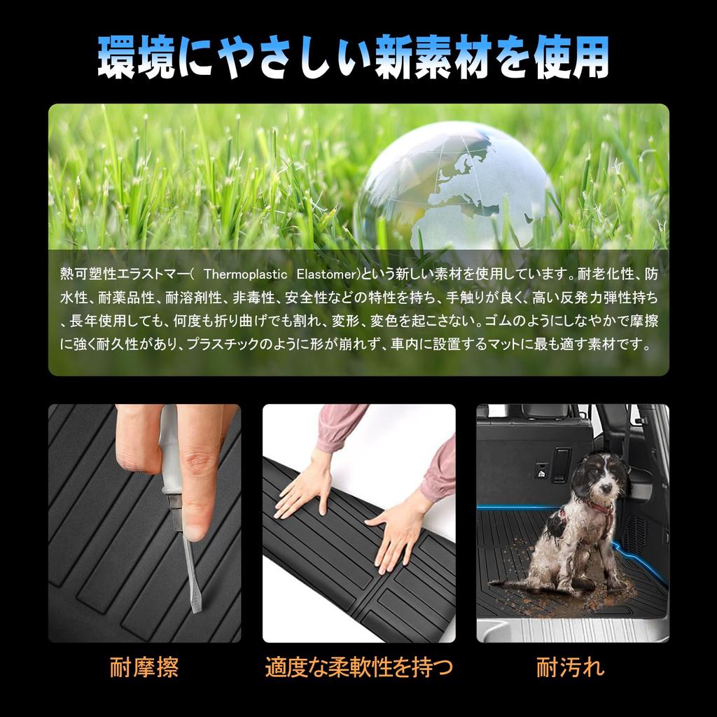 TELLIKA Land Cruiser 250 Land Cruiser 250 Series Luggage Mat New 3D Waterproof ZX VX 7 Passenger 3D 3D Trunk Mat Cargo Mat Waterproof Friction