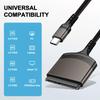 SATA to USB Adapter Cable, USB 3.0 to SATA III Hard Drive Adapter for 2.5'' SSD/HDD Data Transfer,Connecting SATA to USB A/USB C, Reading Hard Drives