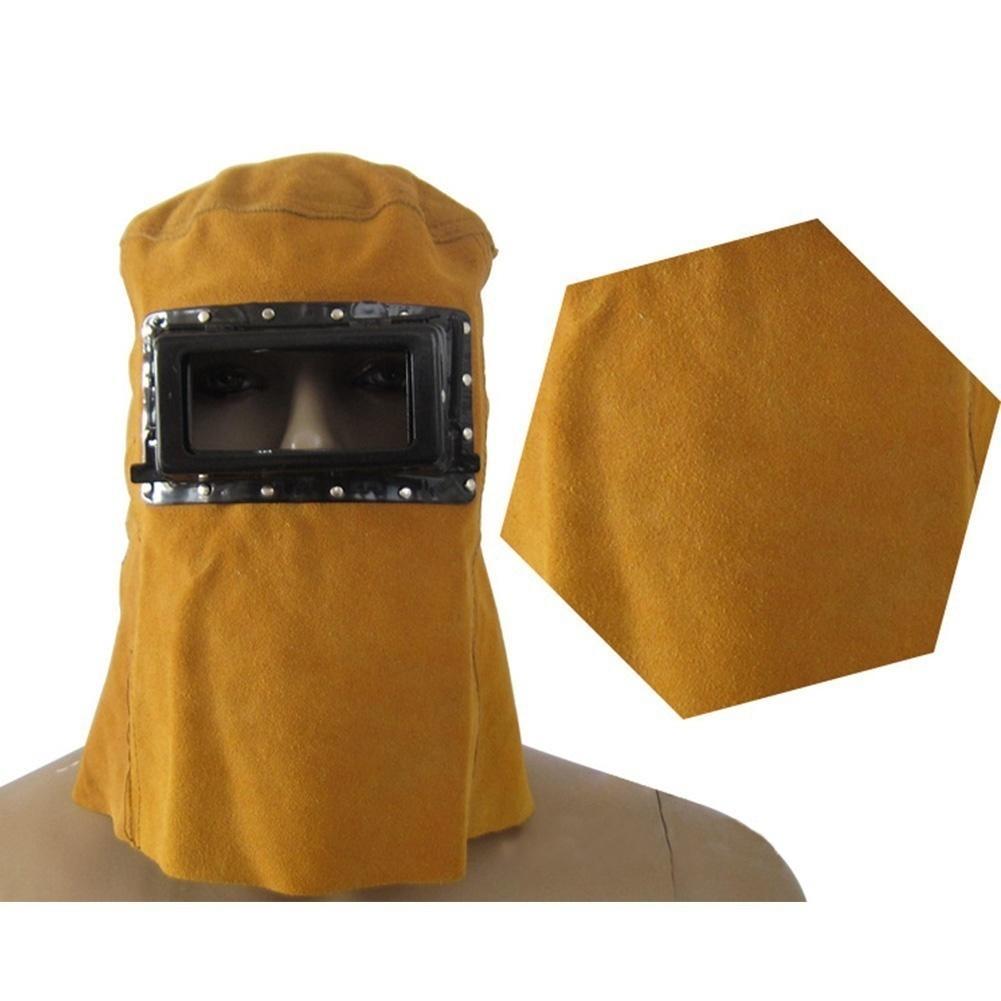 New Comfortable Leather Welder Welding Protective Gear Mask Work Cap Hood Helmet
