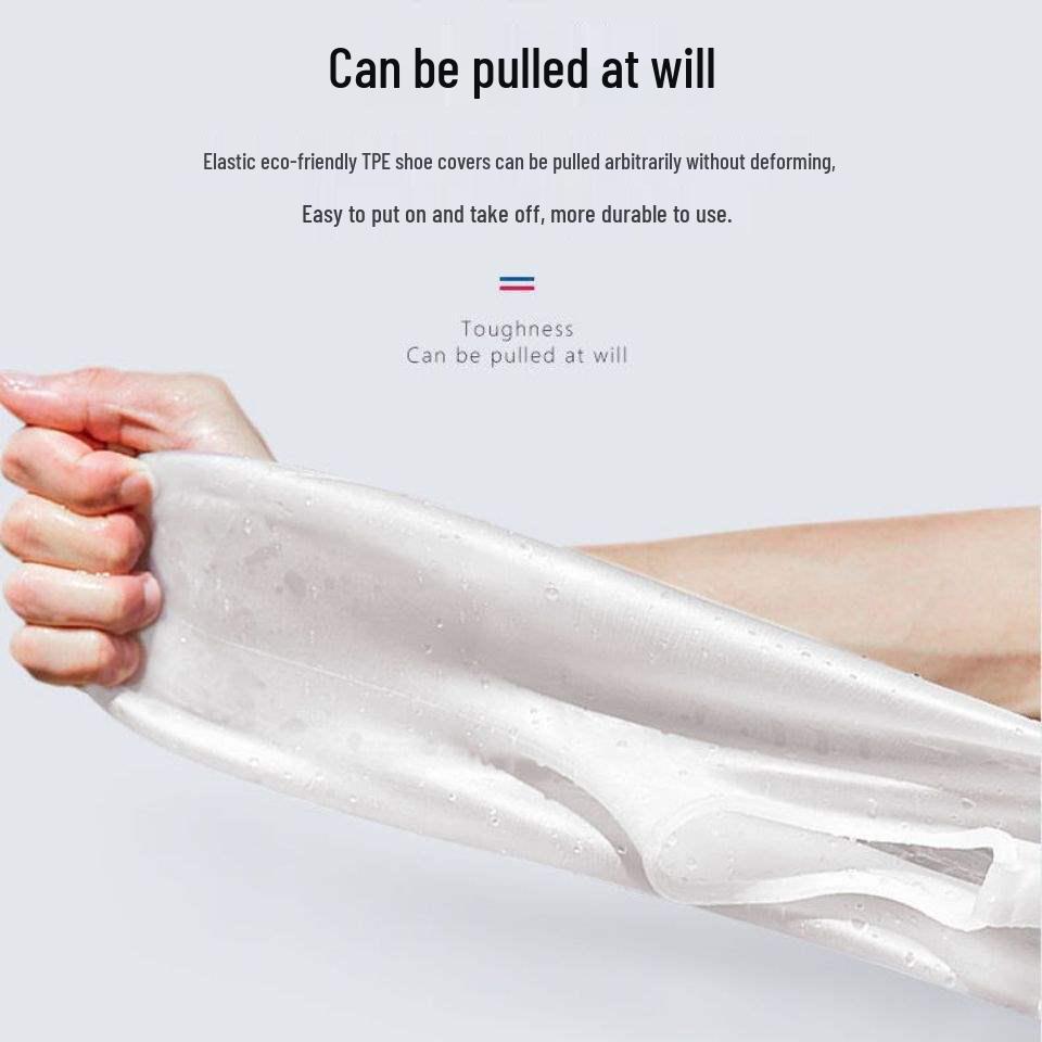 Unisex Wasserdichte Rutschfeste Silikon-Regenstiefelüberzieher - Schneefest, Verdickt, Verschleißfest, Mittelhoch.