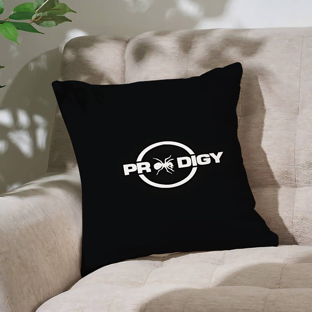 The P-Prodigy Artist Logo Pillow Case Throw Pillow Cover Nordic Vintage Style Cushion Covers Home Living Room Sofa Couch Seat