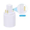 PATIKIL G24q To E26/E27 Light Socket Adapter, 4pcs Lamp Holder Convert 4 Pin To Screw Base Converter for Halogen CFL Light Bulb