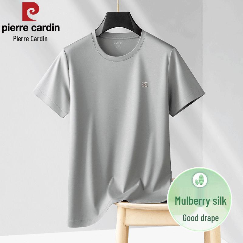 

Pierre Cardin Men s Premium Ice Silk Blend Round Neck T-Shirt M